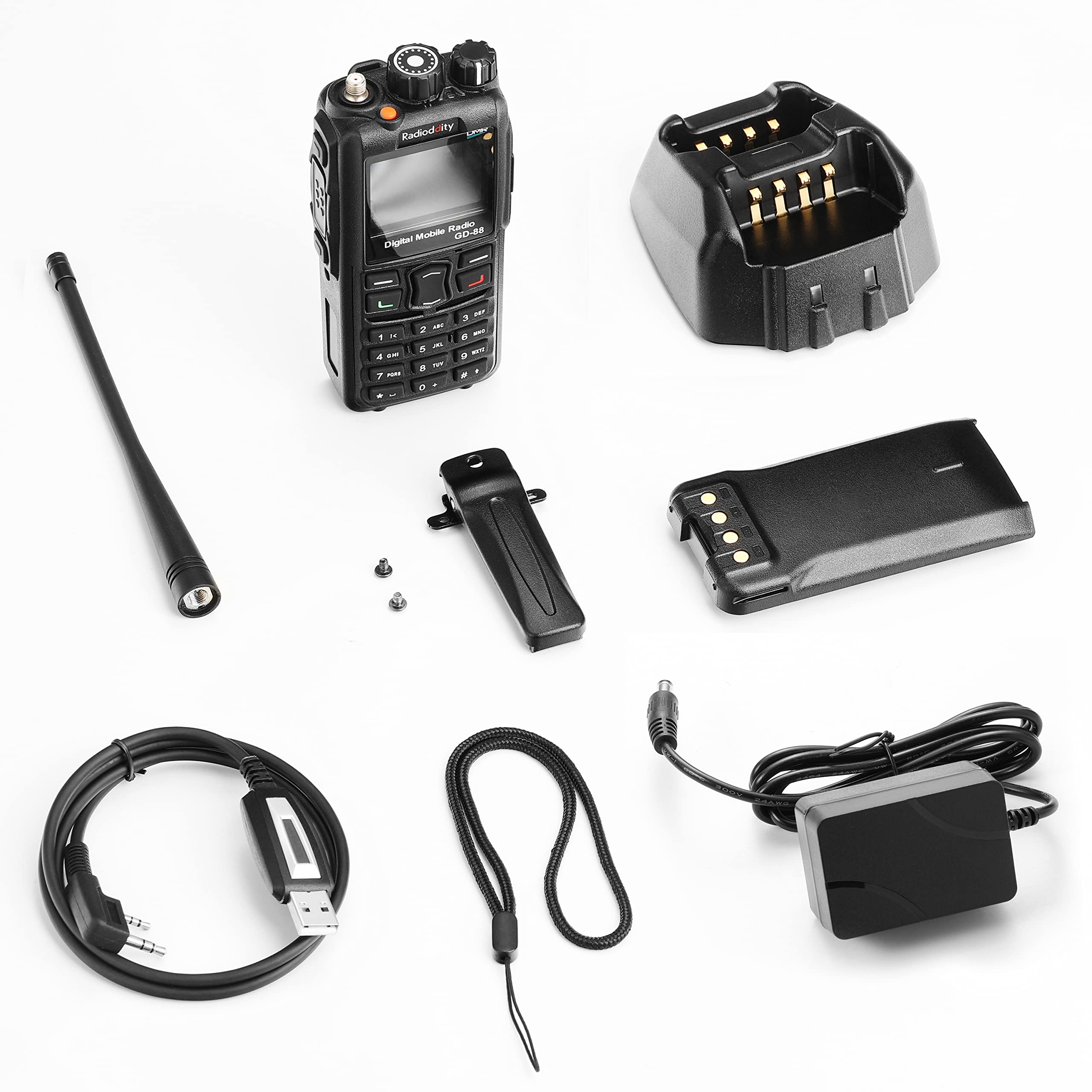 Radioddity GD-88 DMR & Analog 7W Handheld Radio, VHF UHF Dual Band Ham Two Way Radio, with GPS/APRS, Cross-Band Repeater, SFR, 300K Contacts - Image 8